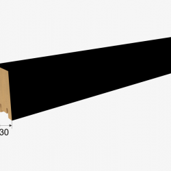 ИНТЕРЬЕРНАЯ РЕЙКА МДФ BLACK EDITION РИВЬЕРА 2,7м (STELLA)