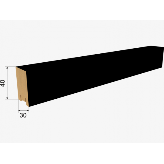 ИНТЕРЬЕРНАЯ РЕЙКА МДФ BLACK EDITION РИВЬЕРА 2,7м (STELLA)