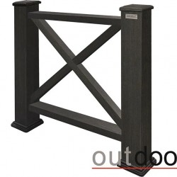 ОГРАЖДЕНИЕ ДПК "КАНТРИ 1000*1000мм" STORM BLACK (OUTDOOR)