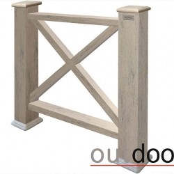 ОГРАЖДЕНИЕ ДПК "КАНТРИ 1000*1000мм" STORM GREY (OUTDOOR)