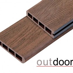 ТЕРРАСНАЯ ДОСКА ЗАВЕРШАЮЩАЯ ДПК HAVANA/ARIZONA BROWN КОРИЧНЕВАЯ МИКС 4,0м (OUTDOOR)