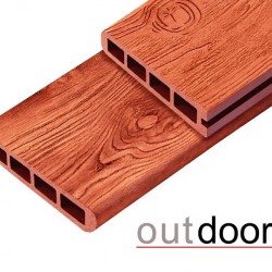 ТЕРРАСНАЯ ДОСКА ЗАВЕРШАЮЩАЯ ДПК NEVADA/CALIFORNIA КРАСНОЕ ДЕРЕВО 4,0м (OUTDOOR)