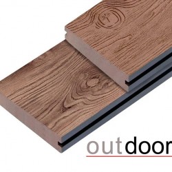 ТЕРРАСНАЯ ДОСКА ПОЛНОТЕЛАЯ ДПК NEVADA/CALIFORNIA BROWN КОРИЧНЕВАЯ МИКС 3,0м (OUTDOOR)