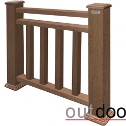 ОГРАЖДЕНИЕ ДПК "КЛАССИК ПЛЮС 1000*1000мм" STORM BROWN (OUTDOOR)