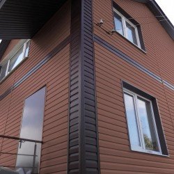 САЙДИНГ КОРАБЕЛЬНЫЙ БРУС ТЕМНО-БЕЖЕВЫЙ 3000х203мм GRAND-LINE SLIM