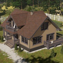 ЛАМИНИРОВАННАЯ ГИБКАЯ ЧЕРЕПИЦА DRAGON ТЕМНО-КОРИЧНЕВЫЙ DOCKE-PIE STANDART