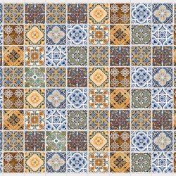 ПАНЕЛЬ ПВХ ЗАКРУГЛЕННАЯ ПИРАМИДА ШАРМ МОЗАЙКА 960х480мм (GRACE)