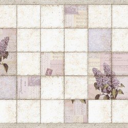 ПАНЕЛЬ ПВХ СИРЕНЬ ПЛИТКА 964х484мм (GRACE)