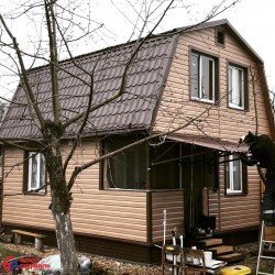 САЙДИНГ КОРАБЕЛЬНЫЙ БРУС ОРЕХ 3000х230мм КАНАДА ПЛЮС ЛЮКС АЛЬТА-ПРОФИЛЬ