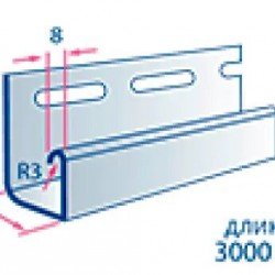 J-планка БЕЛАЯ 3,0м для сайдинга Альта-Профиль