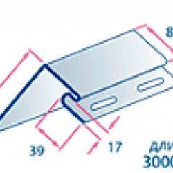 Околооконная планка ФОРЕСТ узкая 3,0м для сайдинга Альта-Профиль