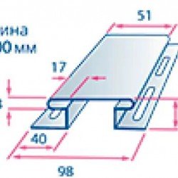 Соединительная планка ФОРЕСТ 3,0м для сайдинга Альта-Профиль
