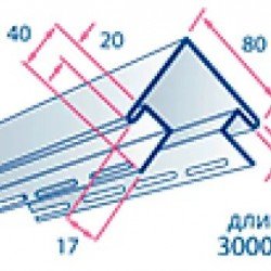 Угол наружный САНРАЙЗ 3,0м для сайдинга Альта-Профиль