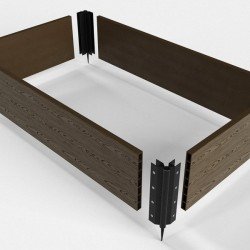 ДОСКА ДПК ДЛЯ ГРЯДОК UNODECK LETTO ВЕНГЕ 20см 3,0м (RUSDECKING)