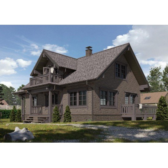 УГОЛ ДЕКОРАТИВНЫЙ СЛАНЕЦ КУРШАВЕЛЬ STANDART 432мм DOCKE