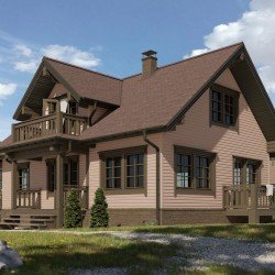 САЙДИНГ КОРАБЕЛЬНЫЙ БРУС КАПУЧИНО D4.5D 3600х232мм DOCKE PREMIUM