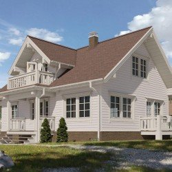 САЙДИНГ БРУС D6S ПЛОМБИР 3600х300мм DOCKE PREMIUM