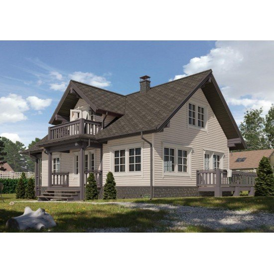 Cайдинг ОРЕХ БЛОК-ХАУС D4.7T 3600х240мм DOCKE LUX