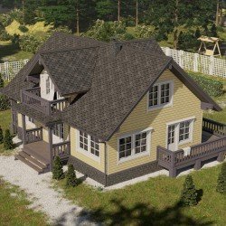 САЙДИНГ БРУС D6S РЯБИНА 3600х300мм DOCKE LUX