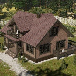 ГИБКАЯ ЧЕРЕПИЦА СОТА КОРИЧНЕВАЯ DOCKE-PIE STANDART