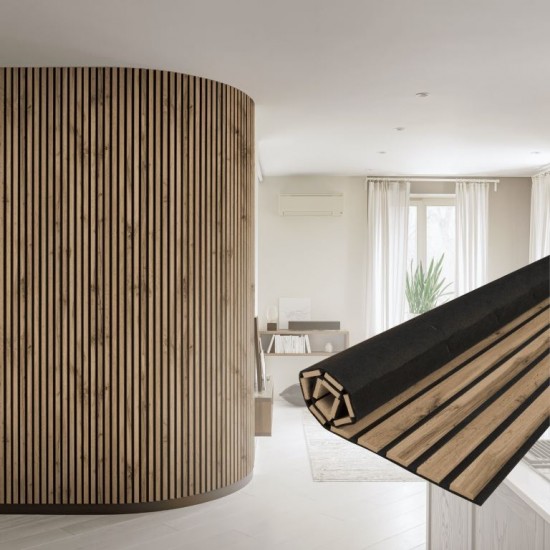 ПАНЕЛЬ СТЕНОВАЯ АКУСТИЧЕСКАЯ МДФ ПЕКАН COMFORT 2780х600х9мм (STELLA)