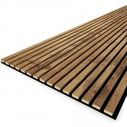 ПАНЕЛЬ СТЕНОВАЯ АКУСТИЧЕСКАЯ МДФ ПЕКАН TREND 2780х600х21мм (STELLA)