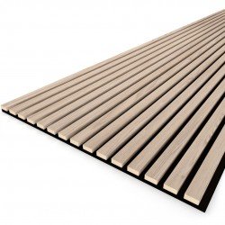 ПАНЕЛЬ СТЕНОВАЯ АКУСТИЧЕСКАЯ МДФ ДУБ СНЕЖНЫЙ TREND 2780х600х21мм (STELLA)