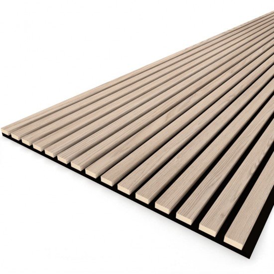 ПАНЕЛЬ СТЕНОВАЯ АКУСТИЧЕСКАЯ МДФ ДУБ СНЕЖНЫЙ TREND 2780х600х21мм (STELLA)