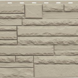 ФАСАДНАЯ ПАНЕЛЬ КАМЕНЬ СКАЛИСТЫЙ ЭКО КРЕМОВЫЙ 1100х430мм АЛЬТА-ПРОФИЛЬ