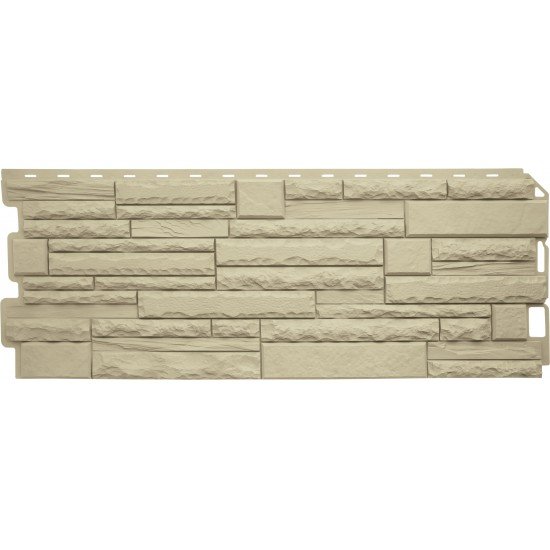 ФАСАДНАЯ ПАНЕЛЬ КАМЕНЬ СКАЛИСТЫЙ ЭКО ПЕСЧАНЫЙ 1100х430мм АЛЬТА-ПРОФИЛЬ