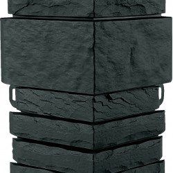 УГОЛ ДЕКОРАТИВНЫЙ КАМЕНЬ СКАЛИСТЫЙ ЭКО ГРАФИТ 450мм АЛЬТА-ПРОФИЛЬ