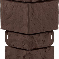 УГОЛ ДЕКОРАТИВНЫЙ КИРПИЧ АНТИК ЭКО КОРИЧНЕВЫЙ 450мм АЛЬТА-ПРОФИЛЬ