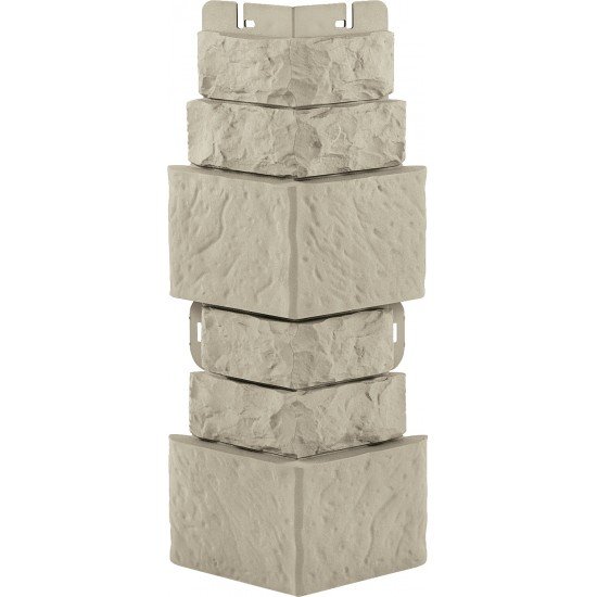 УГОЛ ДЕКОРАТИВНЫЙ КИРПИЧ АНТИК ЭКО КРЕМОВЫЙ 450мм АЛЬТА-ПРОФИЛЬ