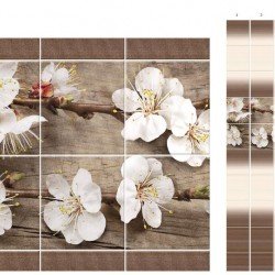 КОМПЛЕКТ ПАНЕЛЕЙ ПВХ САКУРА 2700х1000мм (UNIQUE)