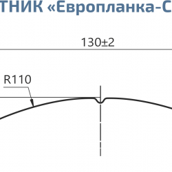 ШТАКЕТНИК "ЕВРОПЛАНКА СВИТЯЗЬ" 130мм PRINTECH ДВУСТОРОННИЙ