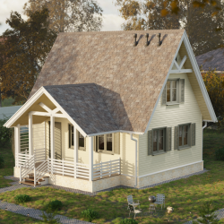 САЙДИНГ КОРАБЕЛЬНЫЙ БРУС СЛИВКИ D4.5D 3600х232мм DOCKE PREMIUM