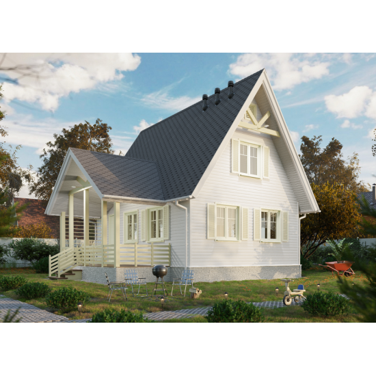 САЙДИНГ КОРАБЕЛЬНЫЙ БРУС ПЛОМБИР D4.5D 3600х232мм DOCKE PREMIUM