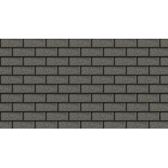 ФАСАДНАЯ БИТУМНАЯ ПЛИТКА СЕРАЯ DOCKE BRICK PREMIUM