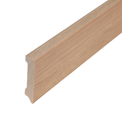 ПЛИНТУС НАПОЛЬНЫЙ КАПУЧИНО ИЗ СИБИРСКОЙ СОСНЫ 2400х80мм КТМ