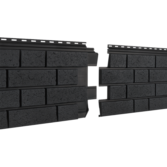 ФАСАДНАЯ ПАНЕЛЬ КЛИНКЕР НОРДИК ГРАФИТОВЫЙ 1950х292мм СТОУН-ХАУС S-LOCK Ю-ПЛАСТ