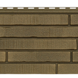 ФАСАДНАЯ ПАНЕЛЬ РИГЕЛЬНЫЙ КИРПИЧ ЛАТУНЬ 1940х290мм СТОУН-ХАУС S-LOCK Ю-ПЛАСТ