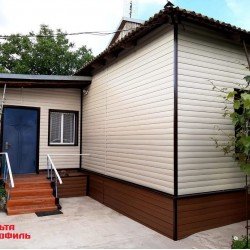 САЙДИНГ БЛОК-ХАУС ПРЕСТИЖ БЕЖЕВЫЙ ВН-01 3100х202мм АЛЬТА-ПРОФИЛЬ