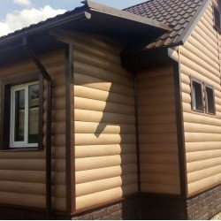 САЙДИНГ БЛОК-ХАУС ЛЮКС БУК ВН-01 3100х202мм АЛЬТА-ПРОФИЛЬ