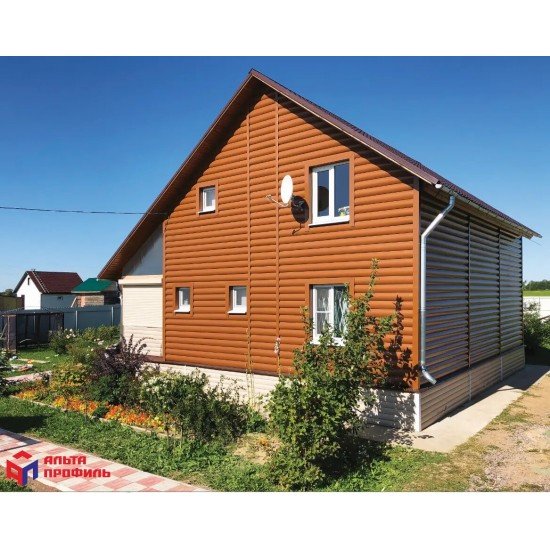 САЙДИНГ АКРИЛОВЫЙ БЛОК-ХАУС ПРЕМИУМ ДУБ СВЕТЛЫЙ ВН-01 3100х202мм АЛЬТА-ПРОФИЛЬ