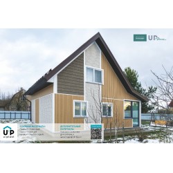 САЙДИНГ ВЕРТИКАЛЬНЫЙ ПЛАНКЕН КЛЕНОВЫЙ 3000х240мм ТИМБЕР-БЛОК Ю-ПЛАСТ