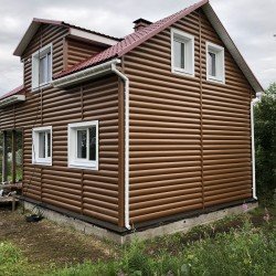 САЙДИНГ АКРИЛОВЫЙ БЛОК-ХАУС ПРЕМИУМ ДУБ СВЕТЛЫЙ ВН-02 3100х320мм АЛЬТА-ПРОФИЛЬ