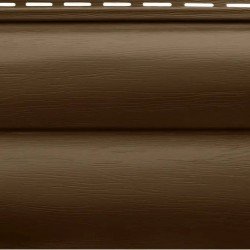 САЙДИНГ АКРИЛОВЫЙ БЛОК-ХАУС ПРЕМИУМ ОРЕХ ТЕМНЫЙ ВН-02 3100х320мм АЛЬТА-ПРОФИЛЬ