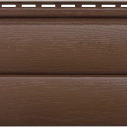 САЙДИНГ АКРИЛОВЫЙ БЛОК-ХАУС ПРЕМИУМ ОРЕХ ТЕМНЫЙ ВН-03 3100х222мм АЛЬТА-ПРОФИЛЬ