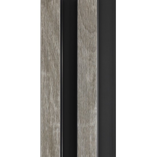 СТЕНОВАЯ РЕЕЧНАЯ ПАНЕЛЬ ДУБ СЕРЫЙ 2950х122мм 3D-PROF XL (COMFORT)