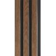 СТЕНОВАЯ РЕЕЧНАЯ ПАНЕЛЬ ОРЕХ ТЕМНЫЙ 2950х120мм 3D-PROF M (COMFORT)